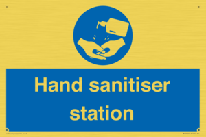 Hand sanitiser station